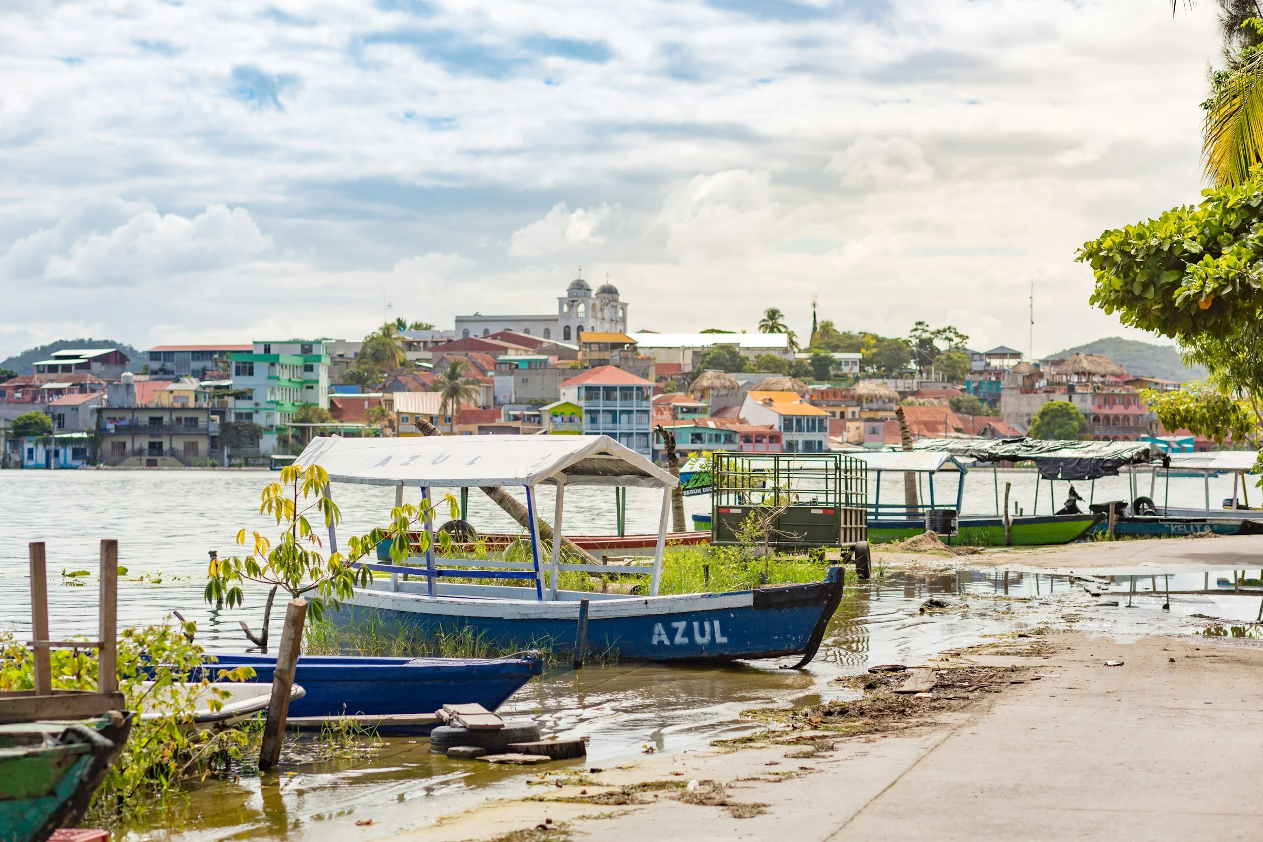 Boats on the water in Guatemala